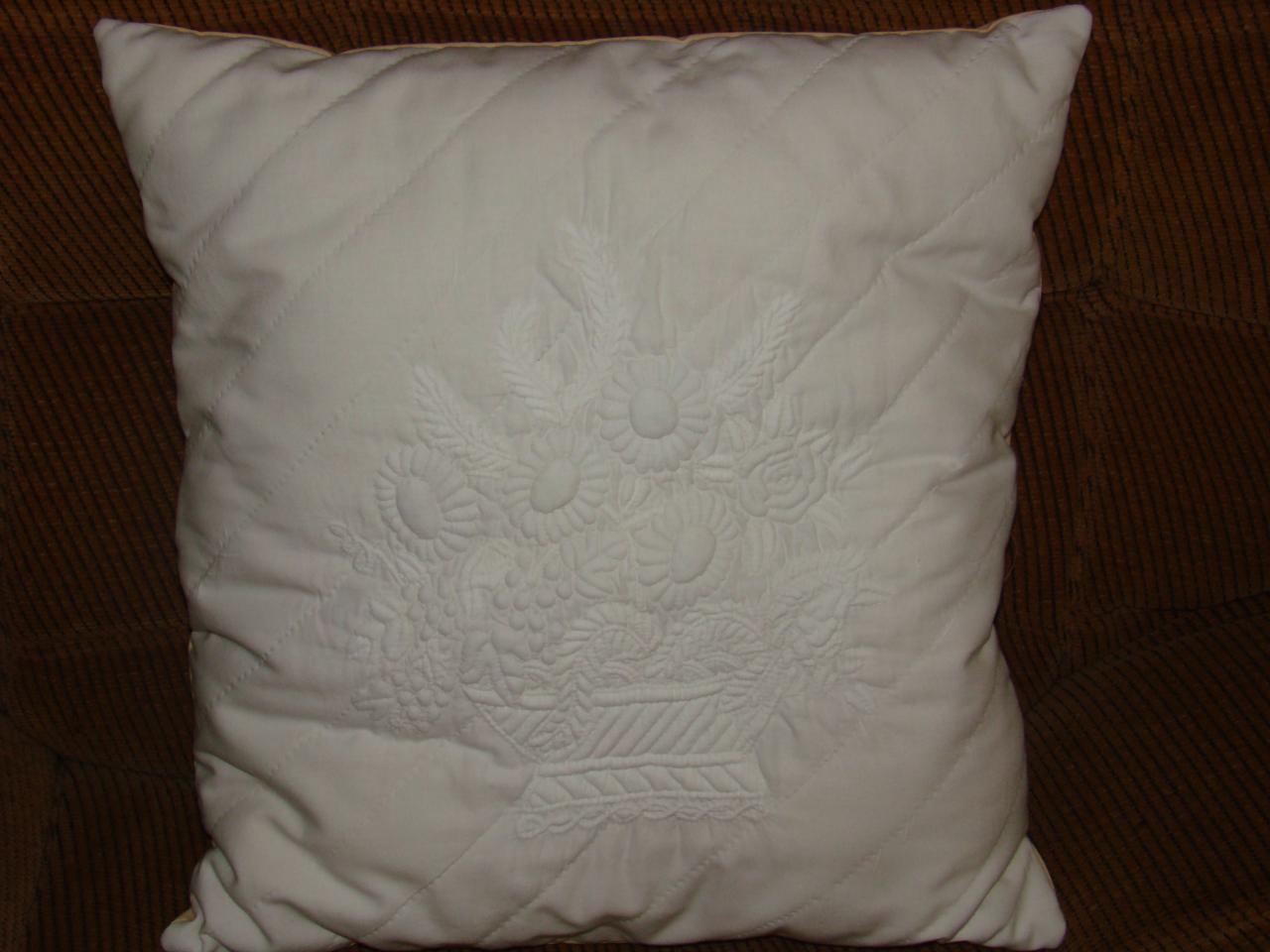 Coussin Corbeille de fleurs